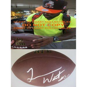 TERRANCE WEST,CLEVELAND BROWNS,SIGNED,AUTOGRAPHED,NFL FOOTBALL,COA,WITH PROOF